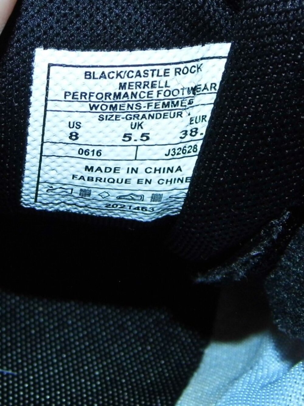 MERRELL Vapor Glove 2 Black/Castle Rock Barefoot Sneakers Womens Size 8 - Picture 9 of 9